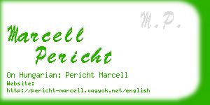 marcell pericht business card